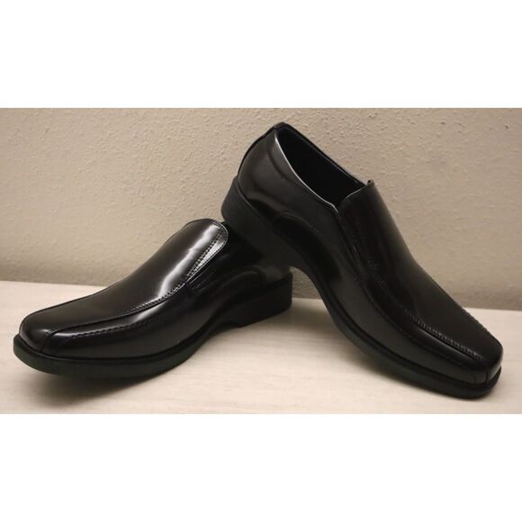 Bruno Marc Men's Sz 10W Black Patent Leather Cambridge-05 Slip-On Dress Loafers - Picture 12 of 15